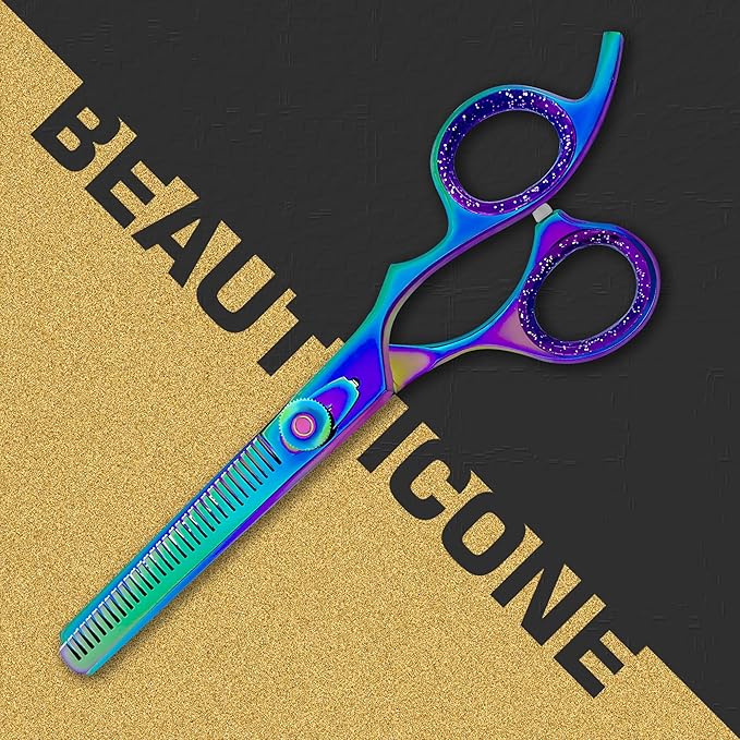 BEAUTICONE Thinning Shears for Hair Cutting, Professional Barber Hair Scissors, texturizing shears for Women/Men Trimming, Salon, Hair Layering scissor, Stainless Steel