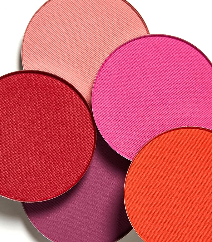 MAKE Beauty Skin Mimetic Microsuede Blush - Matte Powder Blush for Cheeks with Long Lasting Color - Non Comedogenic, Travel Size Makeup Single Palette. Shade - Cosmic (Pink)