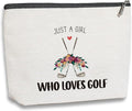Golf Makeup Bag - Team Gift for Lovers and Sports Enthusiasts, Inspirational Present for Women Golfers, Friendship Birthday Gift for Her Female Friend