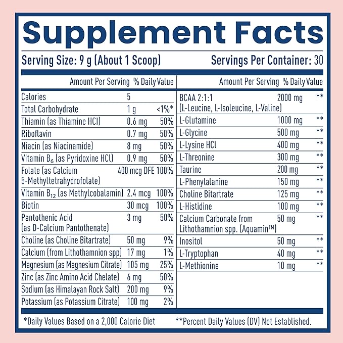 NativePath Native Hydrate, Zero Sugar, Electrolytes Powder with BCAAs, Mixed Berry Hydration, Keto & Paleo Friendly, 30 Servings