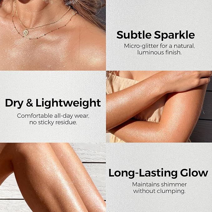 BEPHOLAN Highlighter Powder,High Gloss Glitter,Sparkling Powder Makeup for Face and Body - High-Pigment Shimmer Makeup, Long-Lasting & Buildable（Starlight Mist）