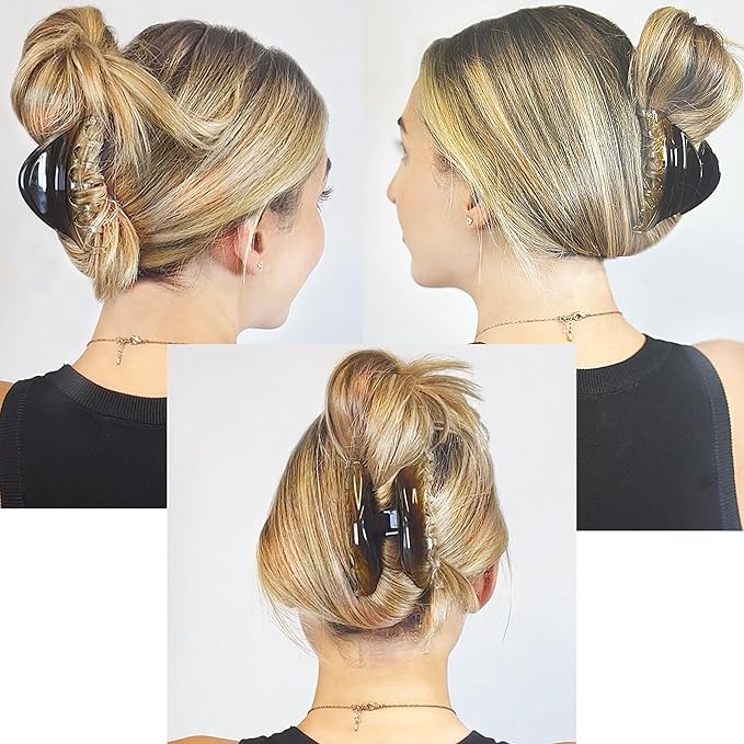 Camila Paris CP2379 French Hair Clip for Women for Thick Hair for Long Curly Wavy Hair, Girls Hair Claw Clips Jaw Styling Hair Accessories for Women, Strong Hold No Slip Grip, Made in France