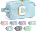 YOOLIFE Birthday Gifts for Mom, Mom Gifts from Daughter, Mother In Law Gifts, Mama Gift Idea, Personalized Gifts for Women, Initial Makeup Bag for Women C