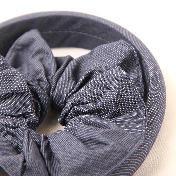 Headband and Scrunchie Set for Women 2Pack Hair Ties for Girls Elastics Bands Ponytail Holder Hair Accessories Royal Blue