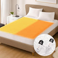 Queen Size Heated Mattress Pad - Degrees of Comfort Electric Bed Warmer with Dual Controllers, 6 Heating Levels, 10-Hour Auto Shut-Off, Breathable Air-Layer, 60"x80"
