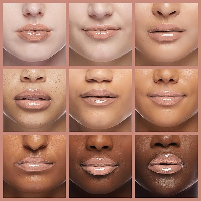 Palladio Lip Gloss, Pink Candy, Non-Sticky Lip Gloss, Contains Vitamin E and Aloe, Offers Intense Color and Moisturization, Minimizes Lip Wrinkles, Softens Lips with Beautiful Shiny Finish
