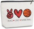 KDXPBZ Basketball Gifts for Women & Fans - Coach, Mom & Player Birthday & Christmas Gifts - Makeup Bag