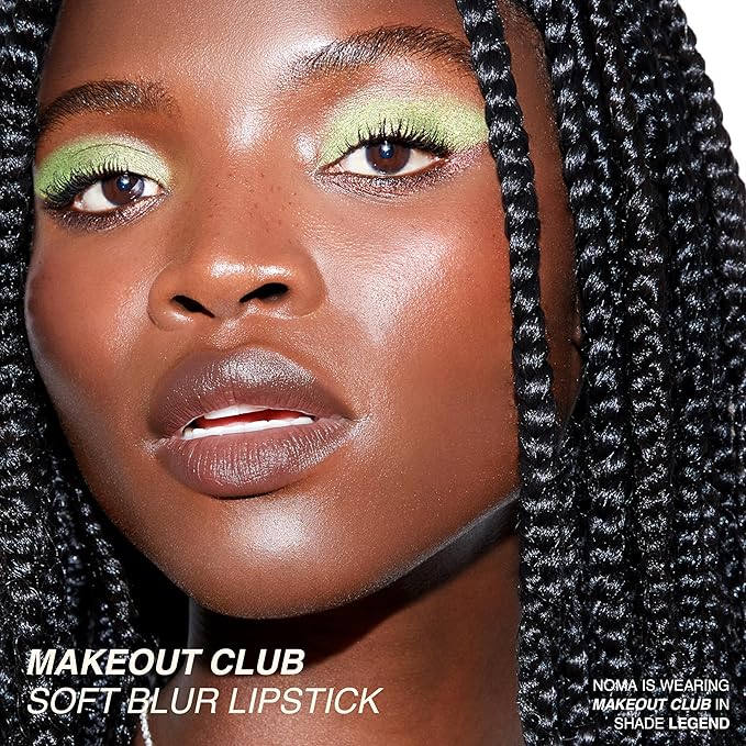 Freck Beauty MAKEOUT CLUB Soft Blur Lipstick – Medium-to-Full Coverage, 8-Hour Wear, Transfer-Proof, Buildable Soft Matte Finish, Wearable Color for All Skin Tones | BADDIE (Dark Brown)