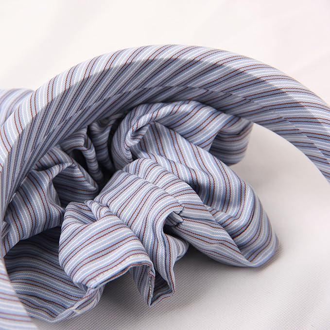 Headband and Scrunchie Set for Women 2Pack Hair Ties for Girls Elastics Bands Ponytail Holder Hair Accessories Blue Stripe