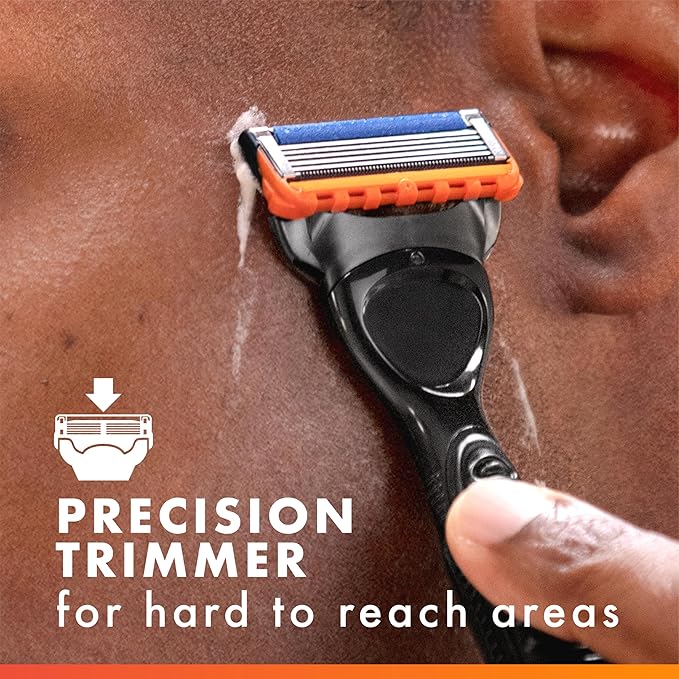 Gillette Fusion5 Power Razor Refills for Men, 10 Razor Cartridges, Larger Lubrication Strip, Precision Trimmer, 5-Blade Razor Blades for Close Shave