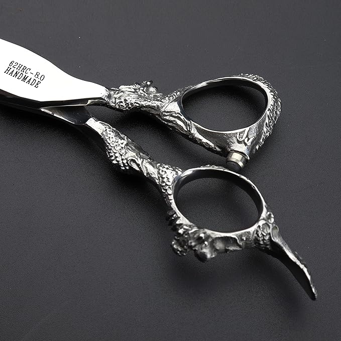 Professional Japanese Hair Scissors - 440C Stainless Steel/Rose Razor Edge (8 Inch Flat)
