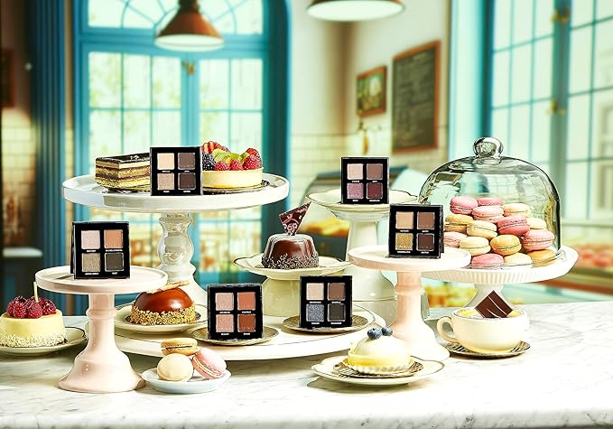 Sigma Beauty Quad Eyeshadow Palette – Makeup Eyeshadow Quad with a Buttery Soft Formula and Buildable, Blendable Shades for a Flawless Eye Look, Designed for All Day Wear (Peach Pie)