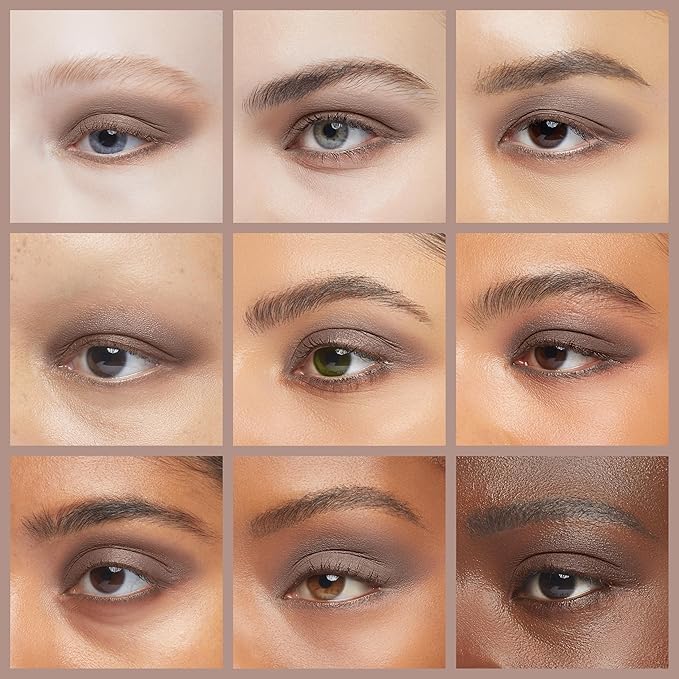 Palladio Waterproof Eyeshadow Stick with Blending Sponge, Long Lasting & Effortless Application, Smudge Free & Crease Proof Formula, Matte & Shimmer Shades, Buildable Eye Shadow (Matte Mocha)