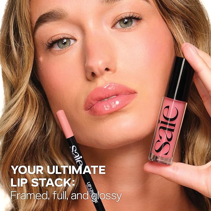 Saie Lip Liner 101 - Lip Pencil Made with a Creamy, Soft Matte Formula for a Naturally Framed or Fully Filled Look - Supercharged with Shea Butter & Jojoba Oil - French (.05 oz)