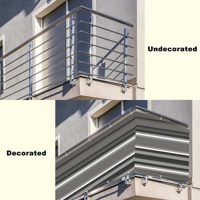 Privacy Screen 8.2' x 23' UV Protection Weather-Resistant Garden Fence - Image 8