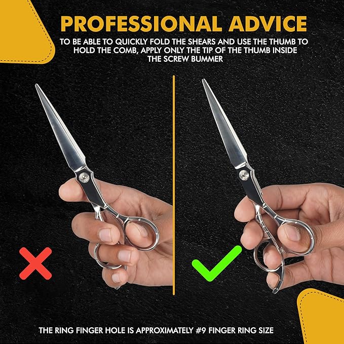 Professional Sword Hairdressing Scissors - 6.75" Precision Hair Cutting Scissors C440 Japanese Steel, Featuring Long-lasting Sharpness and an Exquisite Design