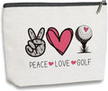 Golf Gifts Balls for Women Cosmetic Bag Small Makeup Bag Birthday Christmas Gifts for Golfers Players Coaches Friends Golf Accessories Ball Bag