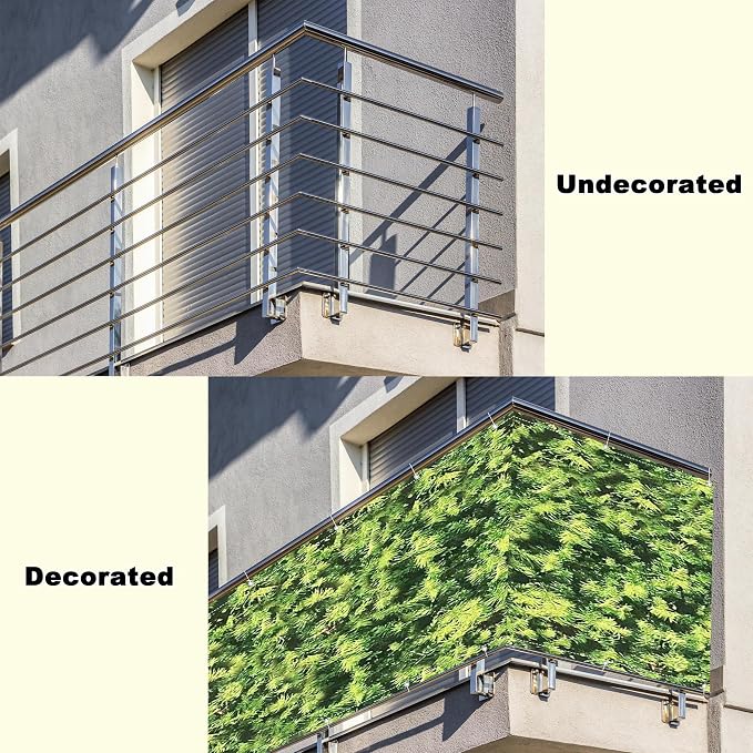 Balcony Privacy Screen 8.2' x 32.8' Durable and UV Resistant Privacy Screen - Image 8