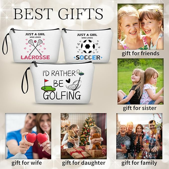 Golf Gifts,Golf Balls for Women,Small Golf Bag,Golf Ball Bag,Purse Makeup Bag,Cosmetic Bag for Purse,Birthday Gifts for Friends Female,Gifts for Golfers,Golf Accessories,Christmas