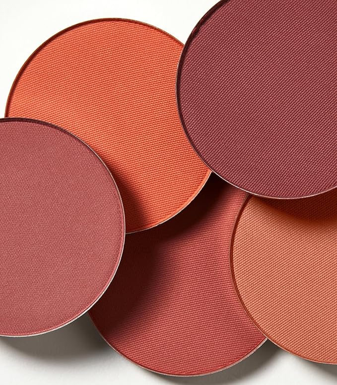 MAKE Beauty Skin Mimetic Microsuede Blush - Matte Powder Blush for Cheeks with Long Lasting Color - Non Comedogenic, Travel Size Makeup Single Palette. Shade - Fuchsia Flush (Pink)