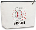 Baseball Bag Baseball Stuff Funny Gifts for Women Sports Lover Gift Makeup Bag Birthday Christmas Gifts for Her Female Sister Friends BFF Bestie