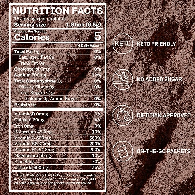 Hydration Boost Electrolyte Powder | Vitamin C, D, B6 & B12, for Energy & Immunity | No Added Sugar | 50mg of Caffeine from Green Coffee Beans + L-Theanine (15 Packets, Passionfruit Guava)