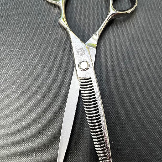 Saki Dotanuki Hair Thinning Shears Made From Japanese Damascus Steel - Professional Hair Texturizing Scissors - Sharp