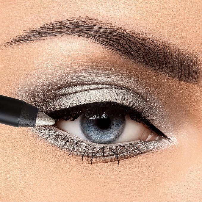 K7L Silver Shimmer Eyeliner Cosmetics - Waterproof Eyeliner Pencil - Disco