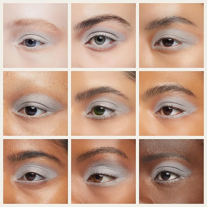 Lauren Brooke Cosmetiques Cream Eyeshadow | Natural Organic Eye Makeup, Richly Pigmented Creme Eyeshadow For Women (White Satin Shimmer)