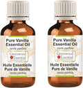 Greenwood Essential Pure Vanilla Essential Oil (Vanilla planifolia) Steam Distilled (Pack of Two) 100ml X 2 (6.76 oz)