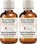 Greenwood Essential Pure Pimento Essential Oil (Pimenta officinalis) Steam Distilled (Pack of Two) 100ml X 2 (6.76 oz)