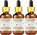 Greenwood Essential Pure Bergamot Essential Oil (Citrus bergamia) with Glass Dropper Steam Distilled (Pack of Three) 100ml X 3 (10 oz)